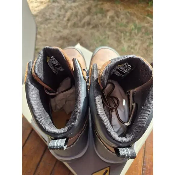 Keen Utility Mens Evanston 6in WP CT Bison/Black Leather Work Boots Size 13 EE - Picture 10 of 11